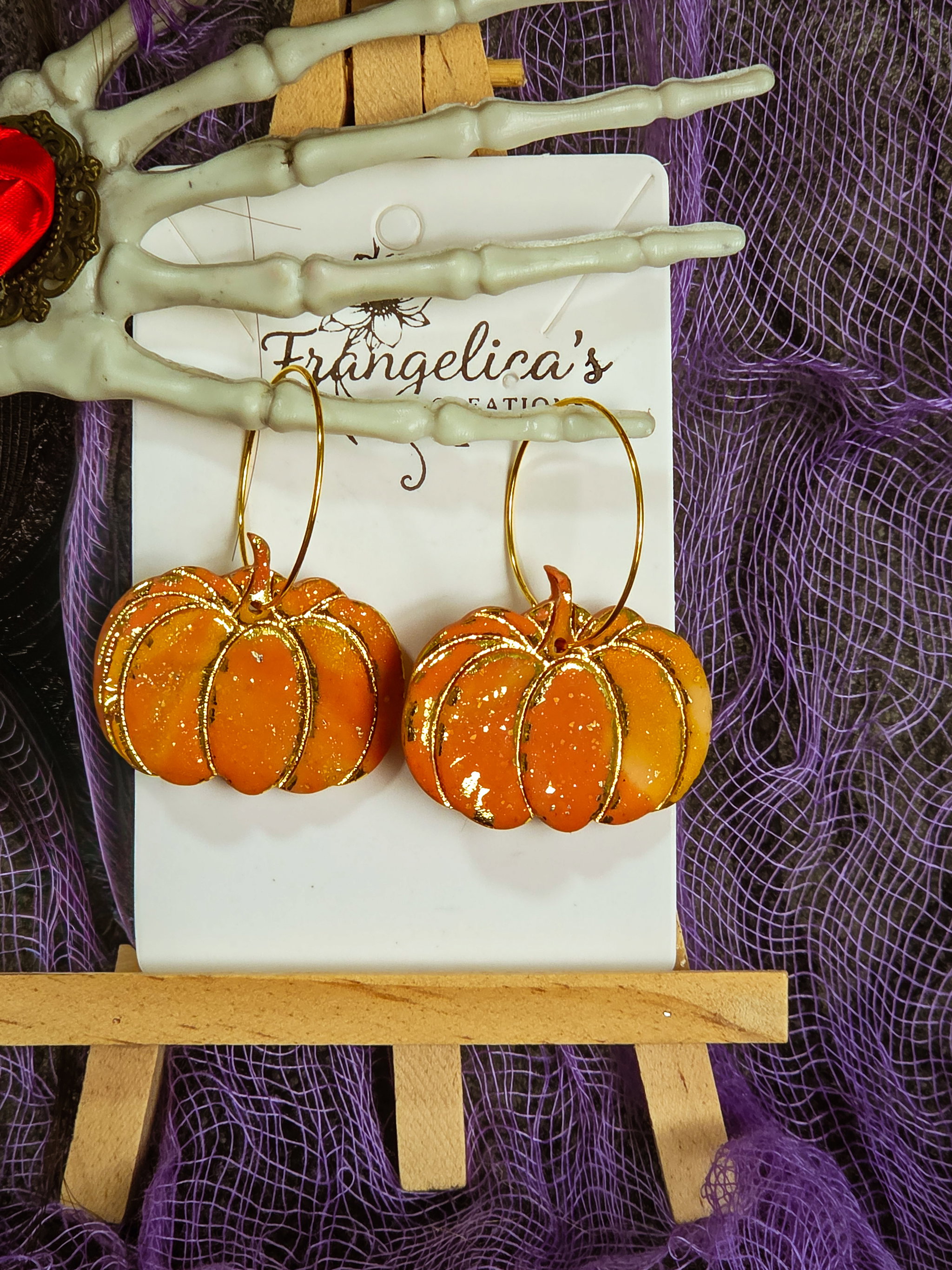 Pumpkin Hoops - Two toned orange_0