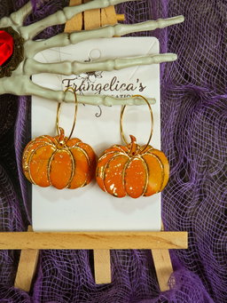 Pumpkin Hoops - Two toned orange