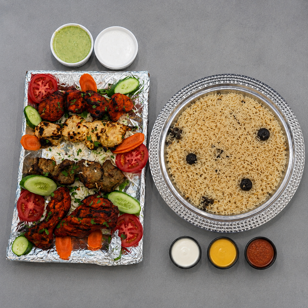 Tandoori Platter with mandi Rice
