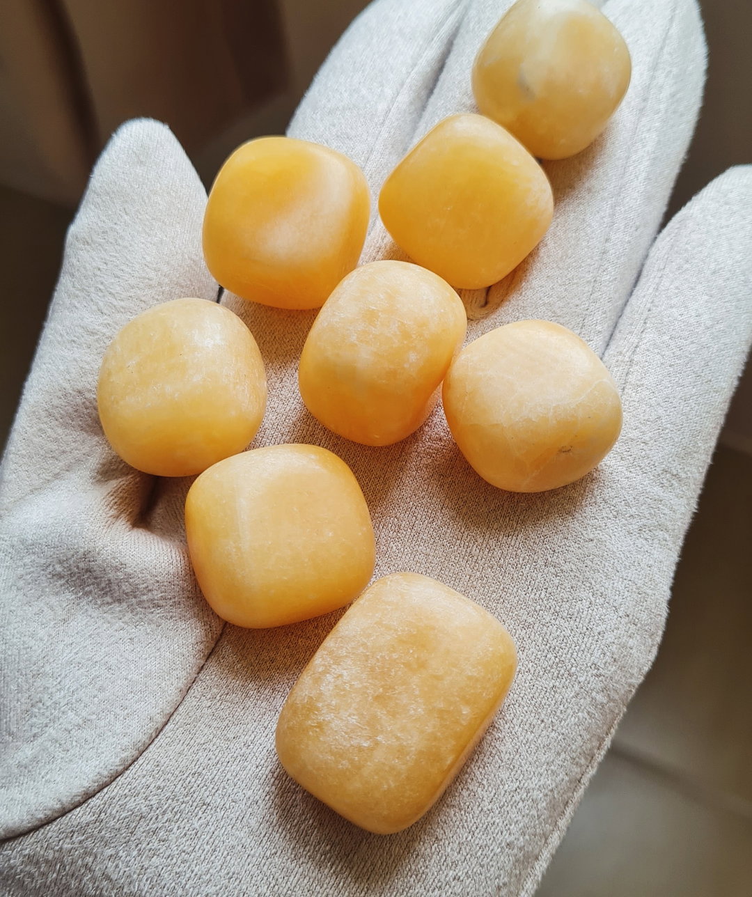 Orange Calcite Tumbled 
