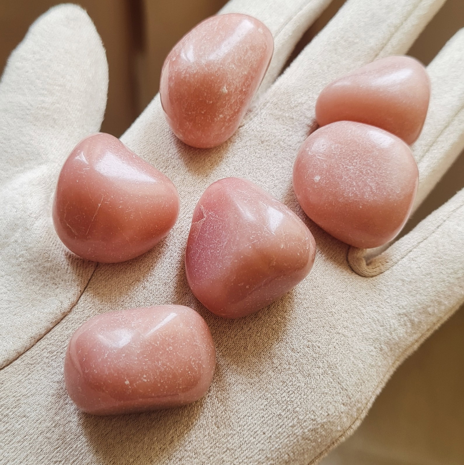 Pink Opal Tumbled Stone _0