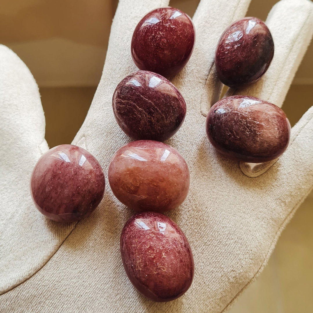 Red Strawberry Quartz Tumbled Stone 