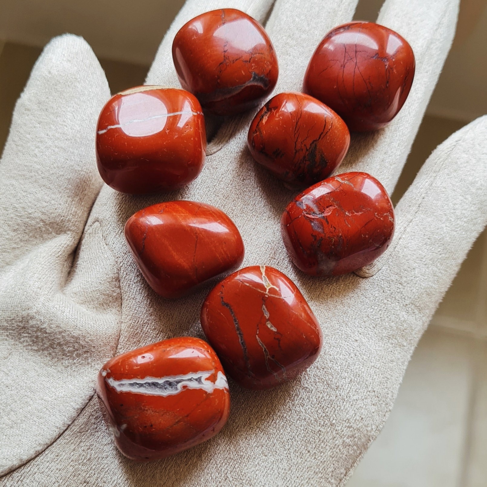 Red Jasper Tumbled Stone _0