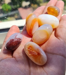 Orange Carnelian Tumbled Stone 