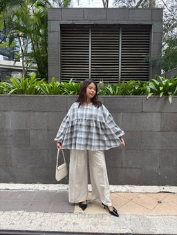 Kirana Plaid Top ✨🤍