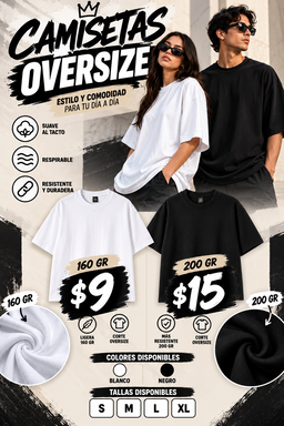 Oversize 2 calidades
