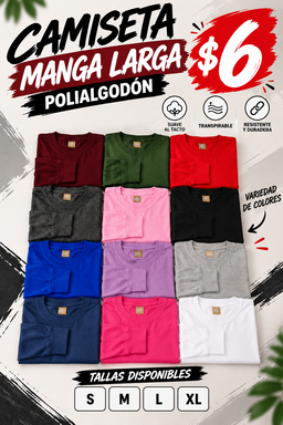 Camiseta manga larga
