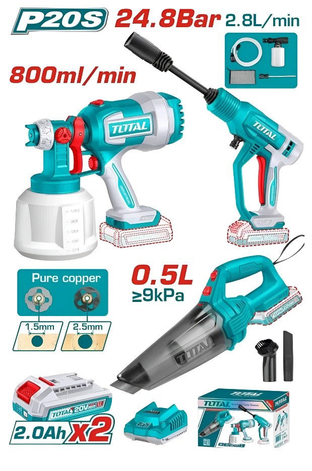 KIT HERRAMIENTAS 20V [TOSLI230522]