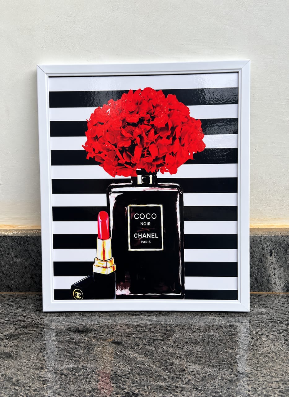 Tableau "Elégance coco noir" A4 (Collection Chic et Glamour)