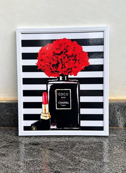 Tableau "Elégance coco noir" A4 (Collection Chic et Glamour)