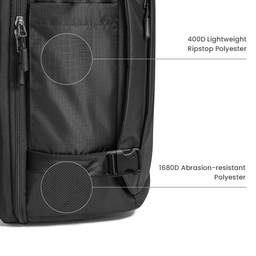 [PRE-ORDER] TOMTOC Navigator-T66 Liteway Travel Backpack 40L - Black