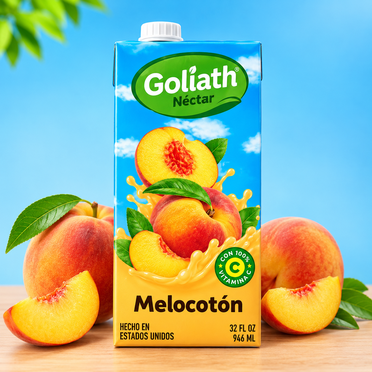 Caja de Jugo de Melocotón (946 ML)