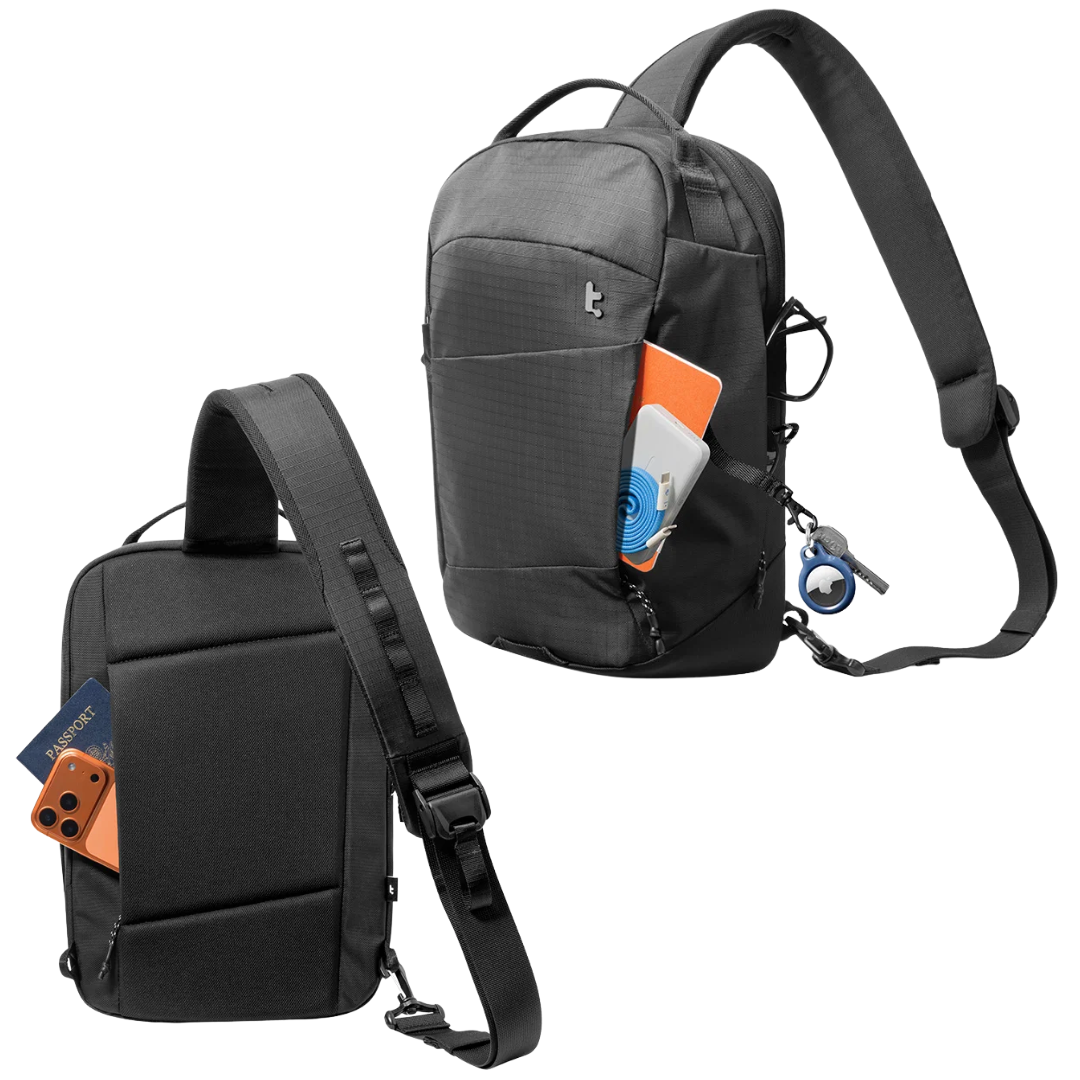 [PRE-ORDER] TOMTOC UrbanEx-T30 Sling Bag 10L - Black_4