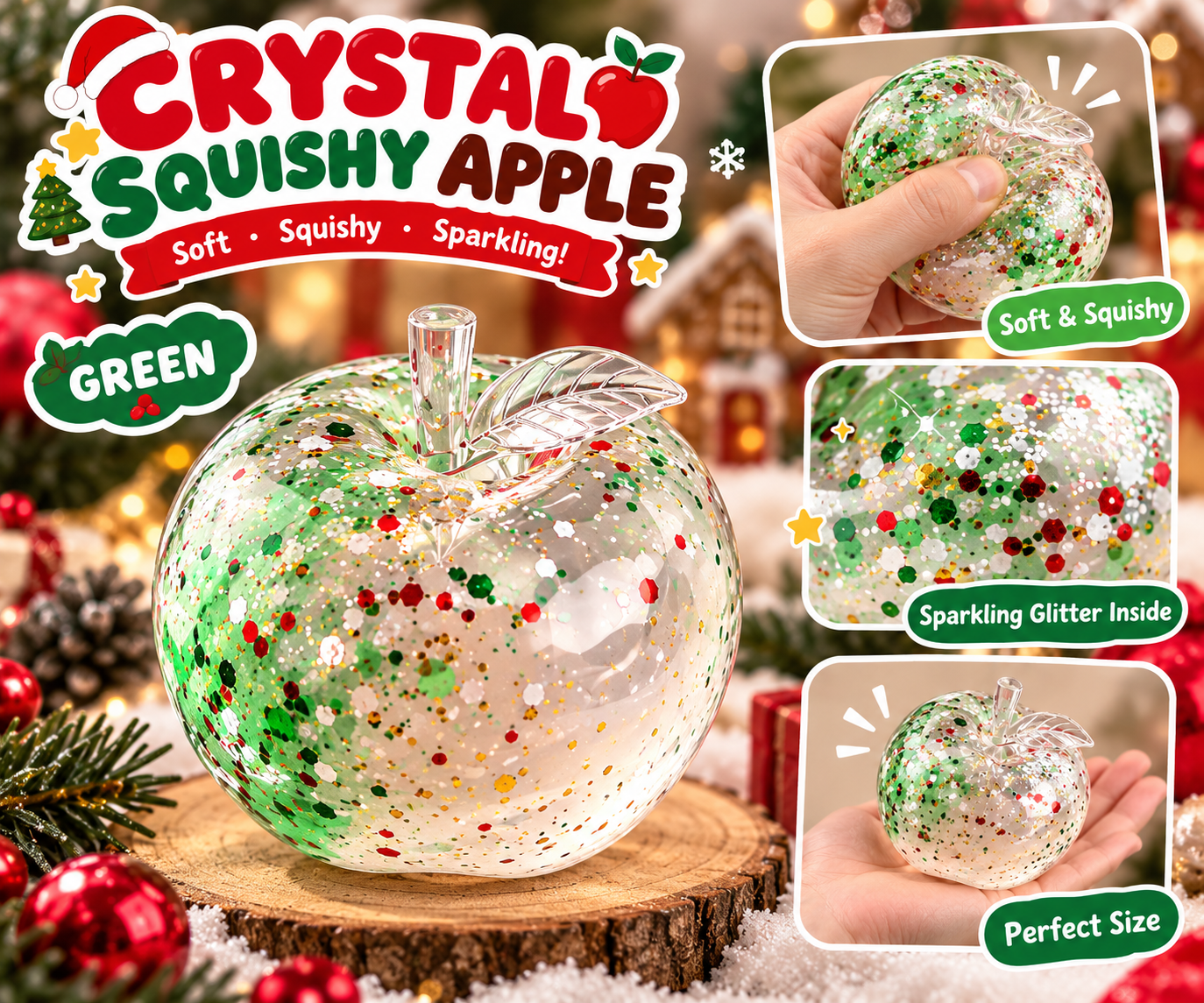 Crystal Squishy Apple 🍎✨_1