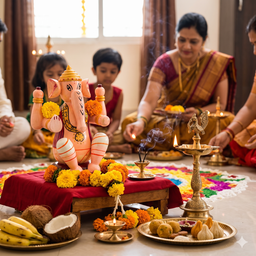Chaturbhuja Dhyana Ganesha