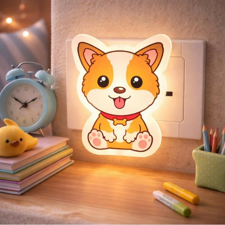 Dog light with attached plug _0
