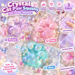 Crystal Cat Paw Squishy 🐾✨