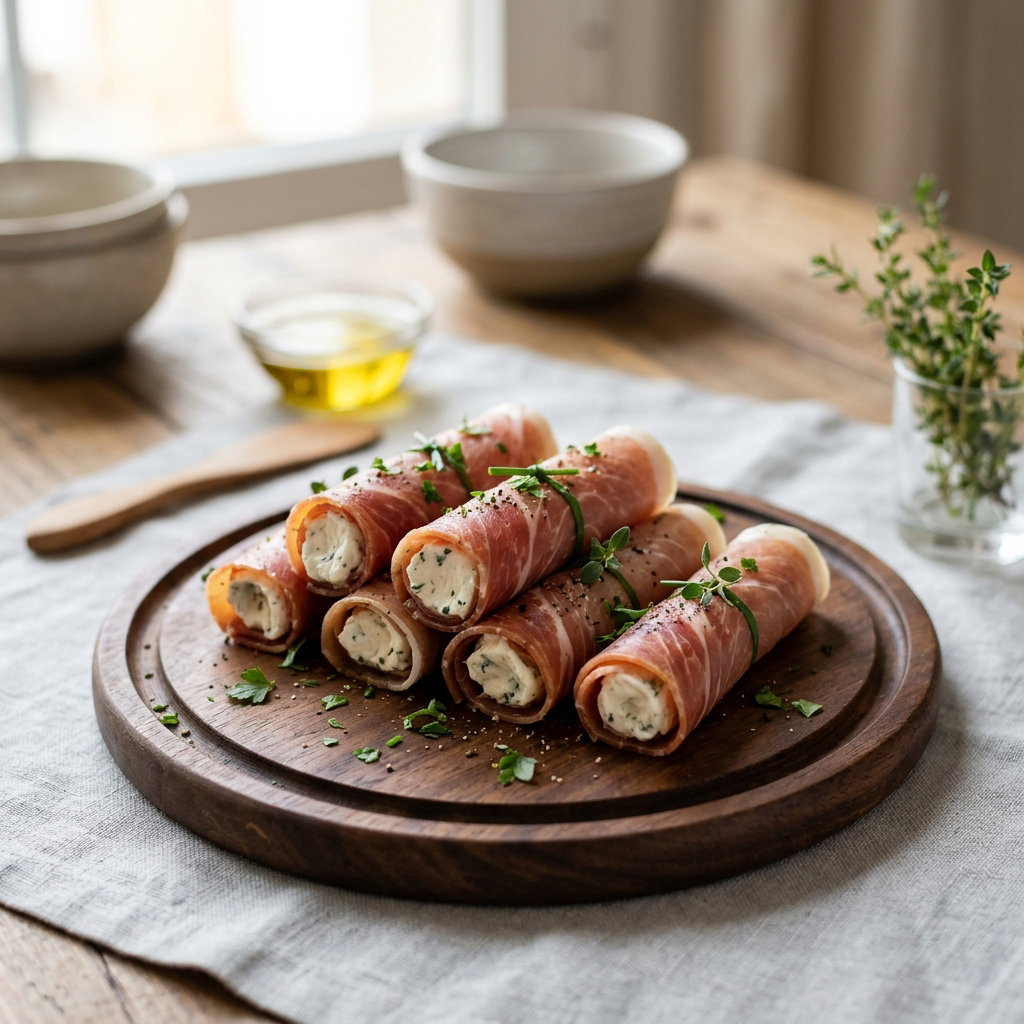 Tubos de jamón 