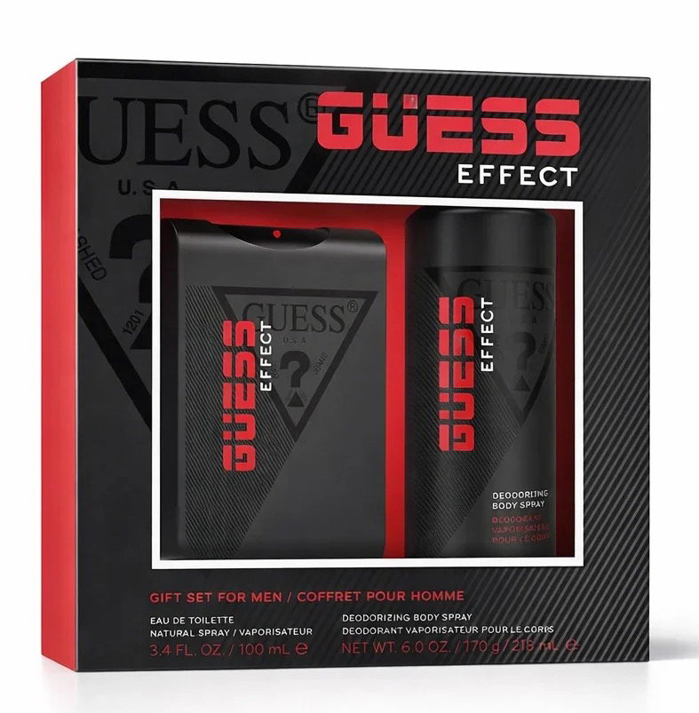 GUESS EFFECT EDT 100ML + DEODORANT SPRAY 226ML GIFT SET FOR MEN_0