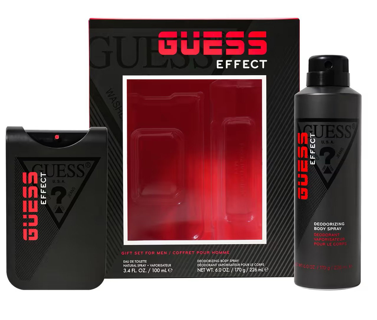 GUESS EFFECT EDT 100ML + DEODORANT SPRAY 226ML GIFT SET FOR MEN_2