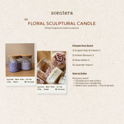 Floral Sculptural Candle