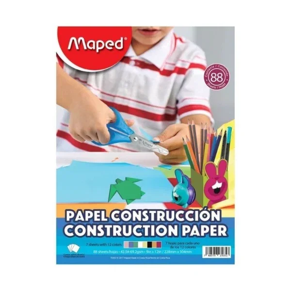 PAPEL CONSTRUCCION ( 9 X 12) 88/1 SURTIDO_0