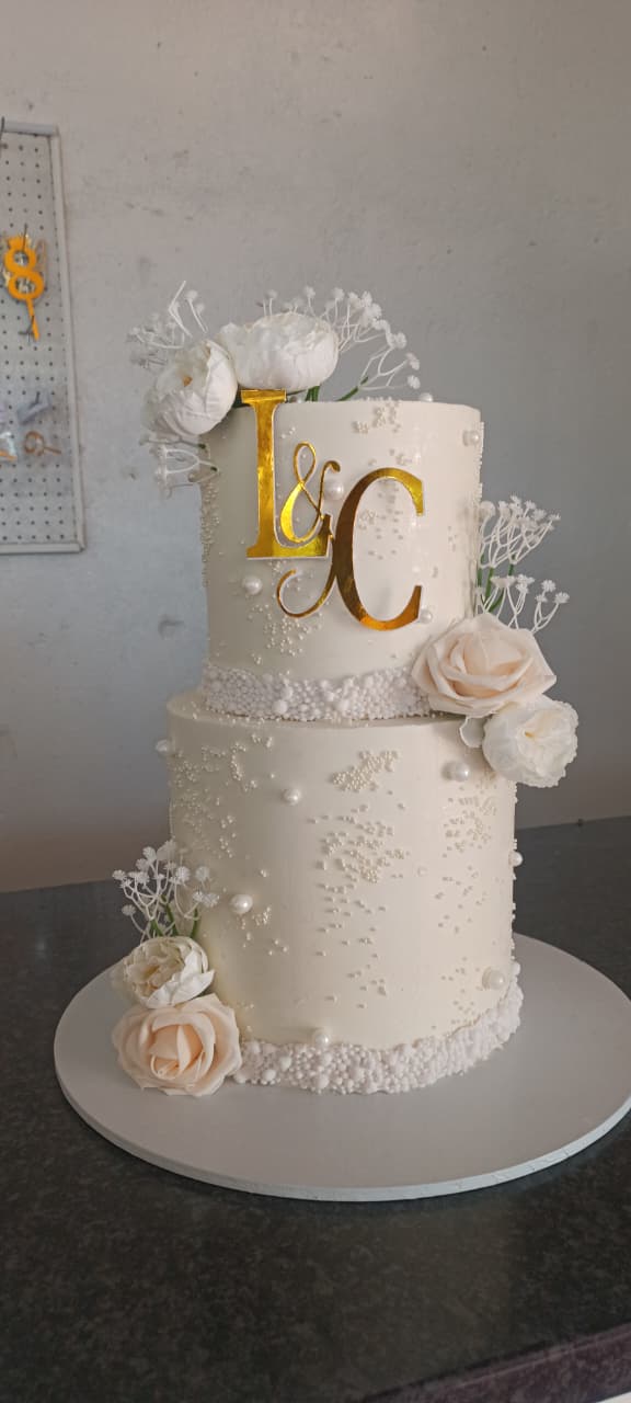 2tier wedding Cake 0001