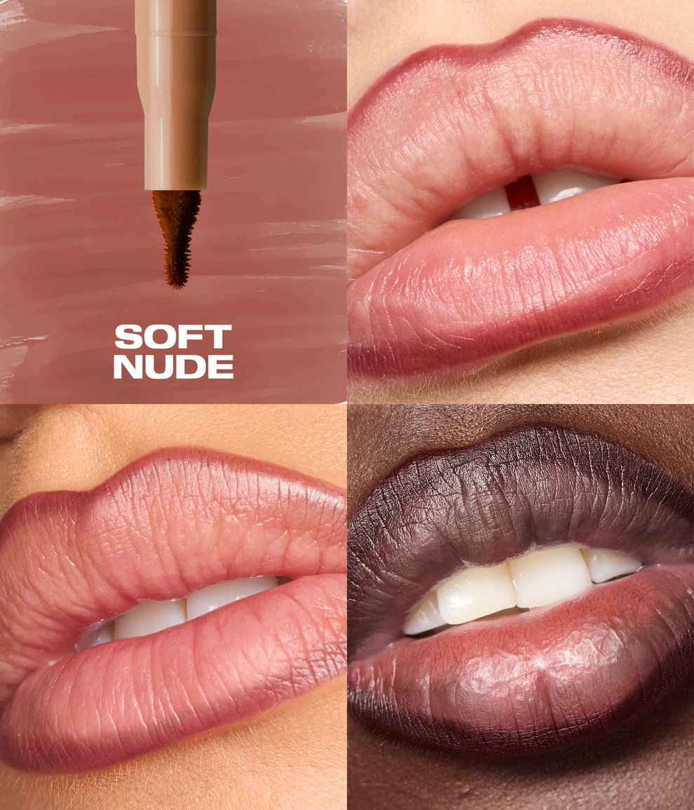 Huda Beauty - Lip & Cheek Kit Blushed Nudes Set_4