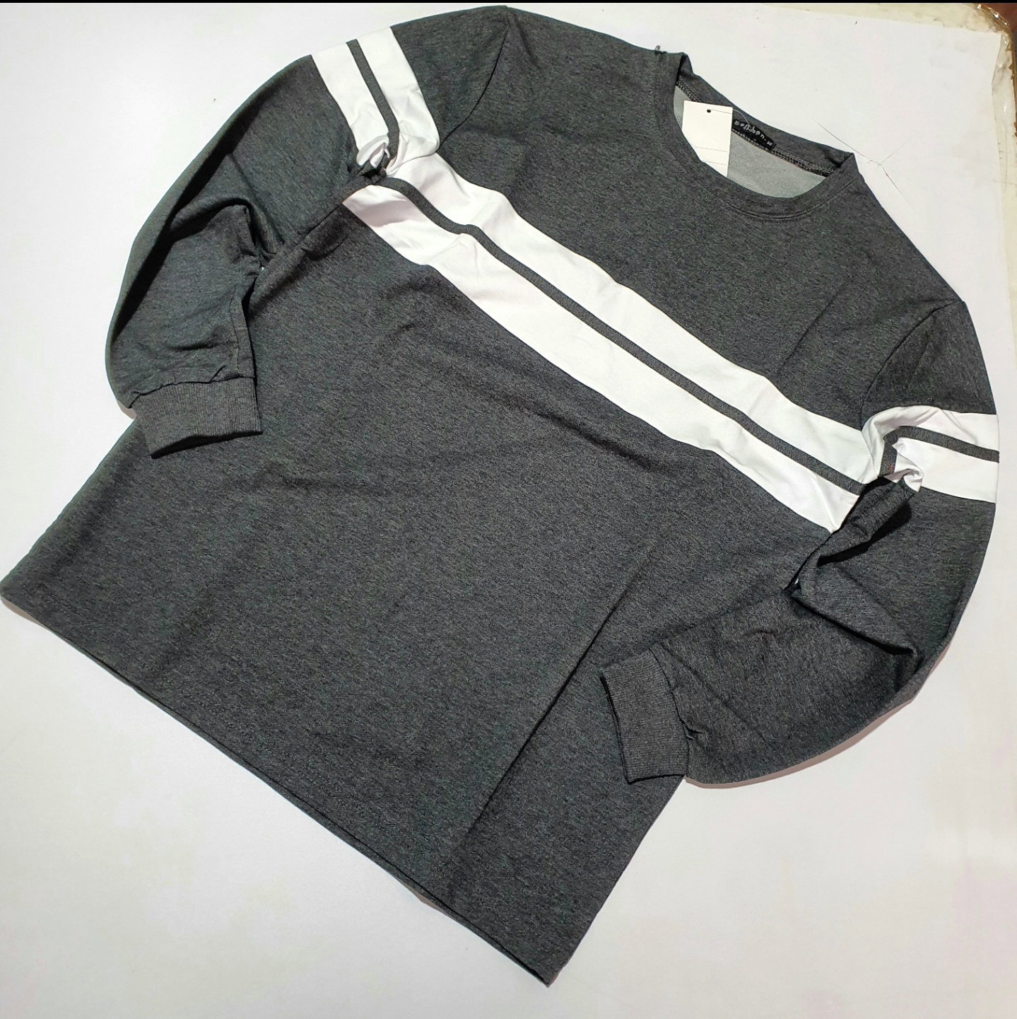 Stripe long sleeved tshirts _1