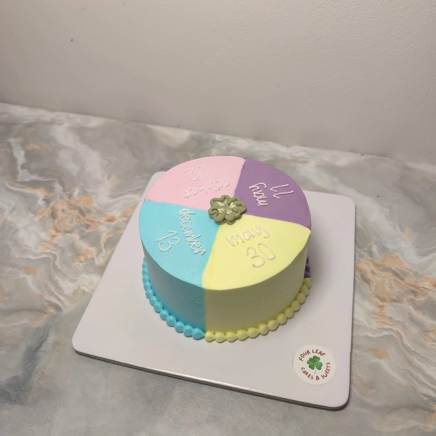 Split Calendar Cake