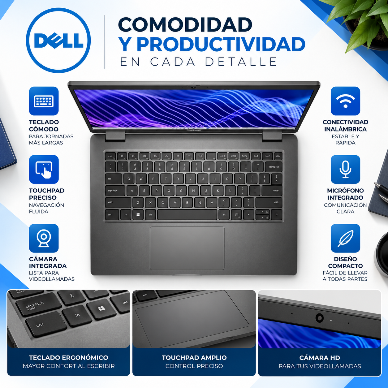 Laptop Dell 3440 Empresarial | Core i5 13ª Gen, 8GB RAM, 256GB SSD_2