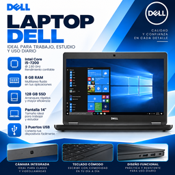 Laptop Dell Latitude 5480 | Core i5 | 8 GB RAM | SSD 128 GB