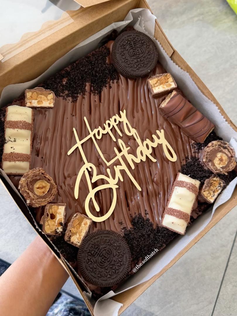 BROWNIES GATEAU D'ANNIVERSAIRE
