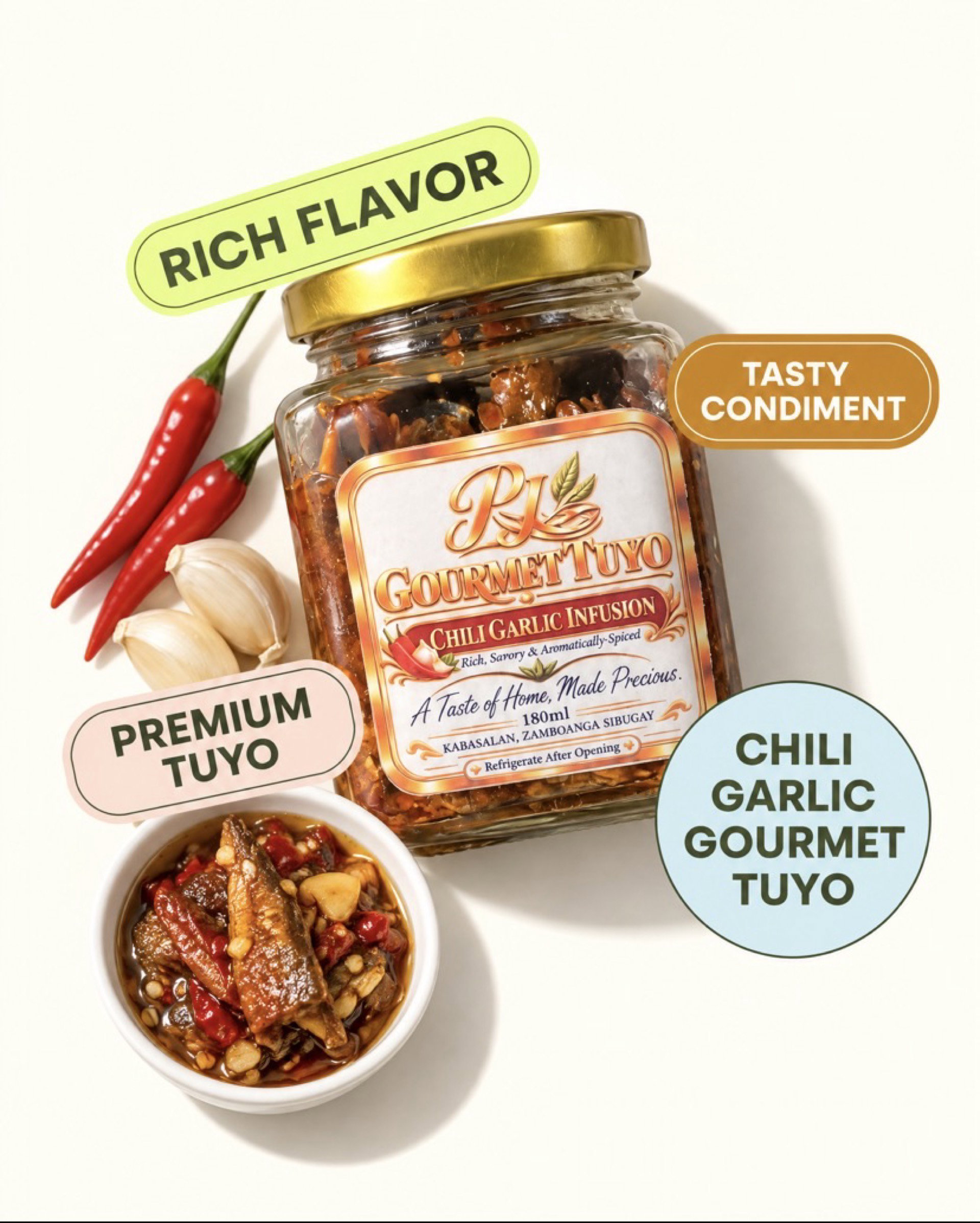 Chili Garlic Gourmet Tuyo