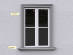 POP windows and doors decor