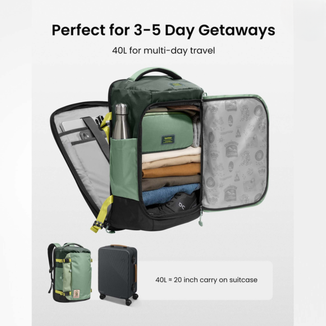 [PRE-ORDER] TOMTOC Navigator-T66 Liteway Travel Backpack 40L_3
