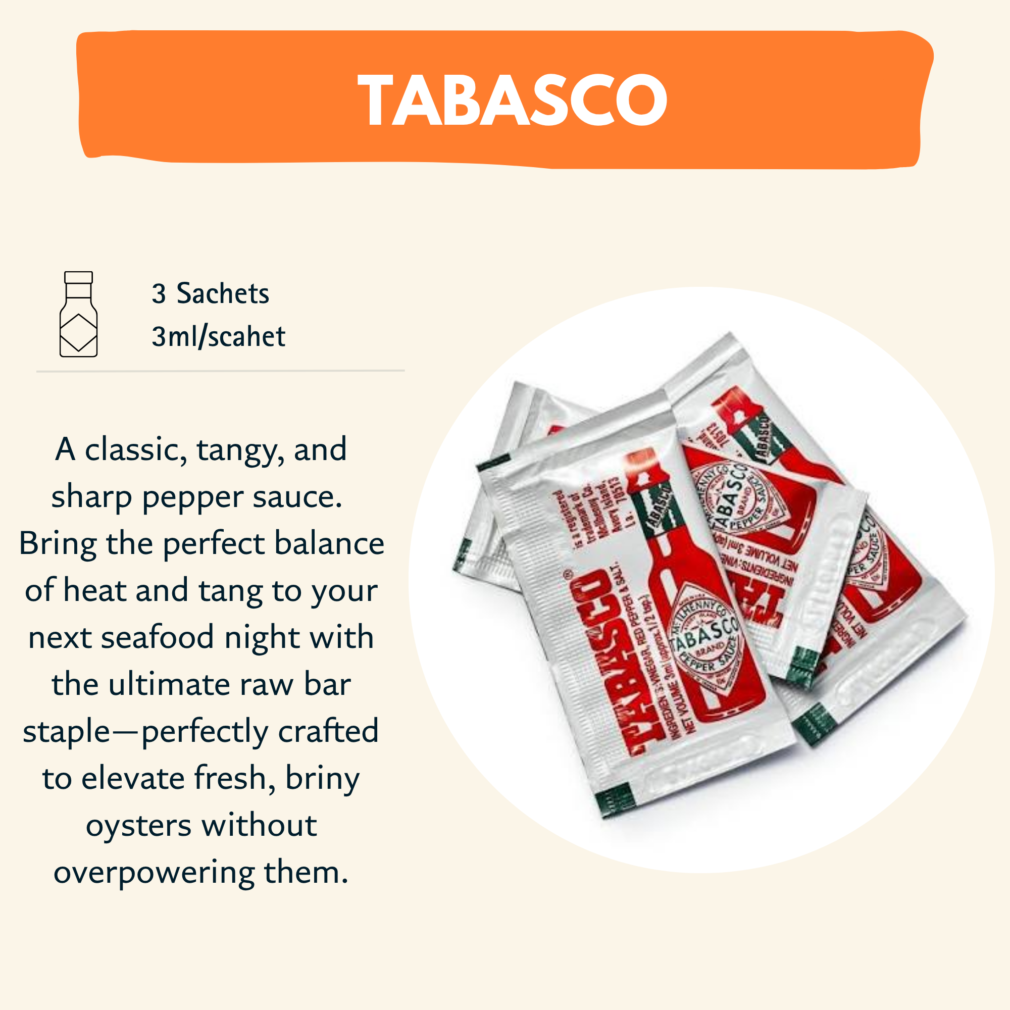 Tabasco Sachets