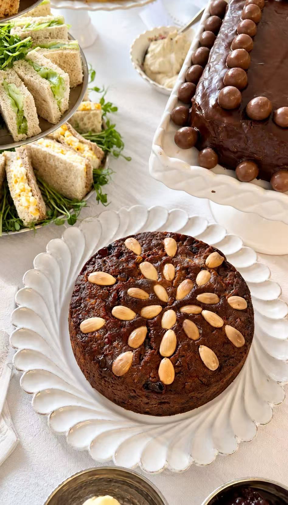 Traditional English Fruitcake (Dundee Cake)