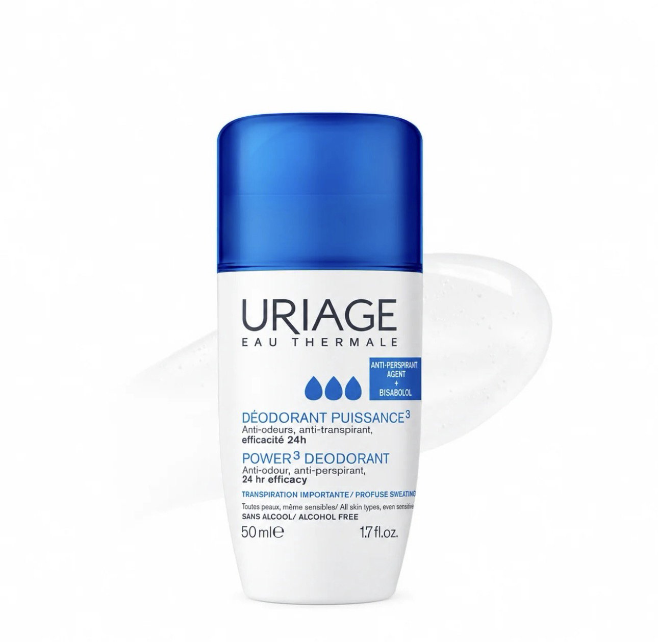 Uriage Power 3 Deodorant Roll-On | 50 ml