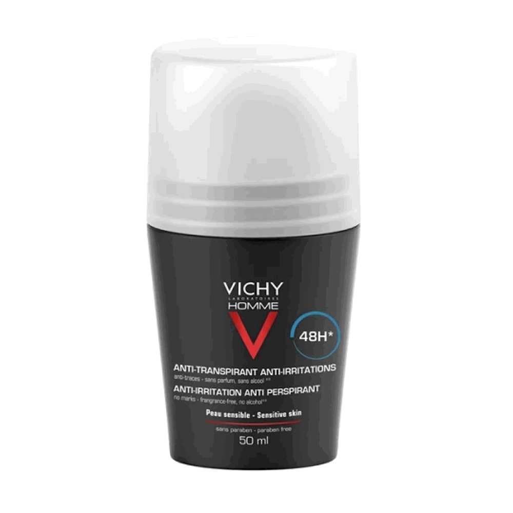 Vichy Homme 48H Anti-Irritation Anti-Perspirant Roll-On - 50ml