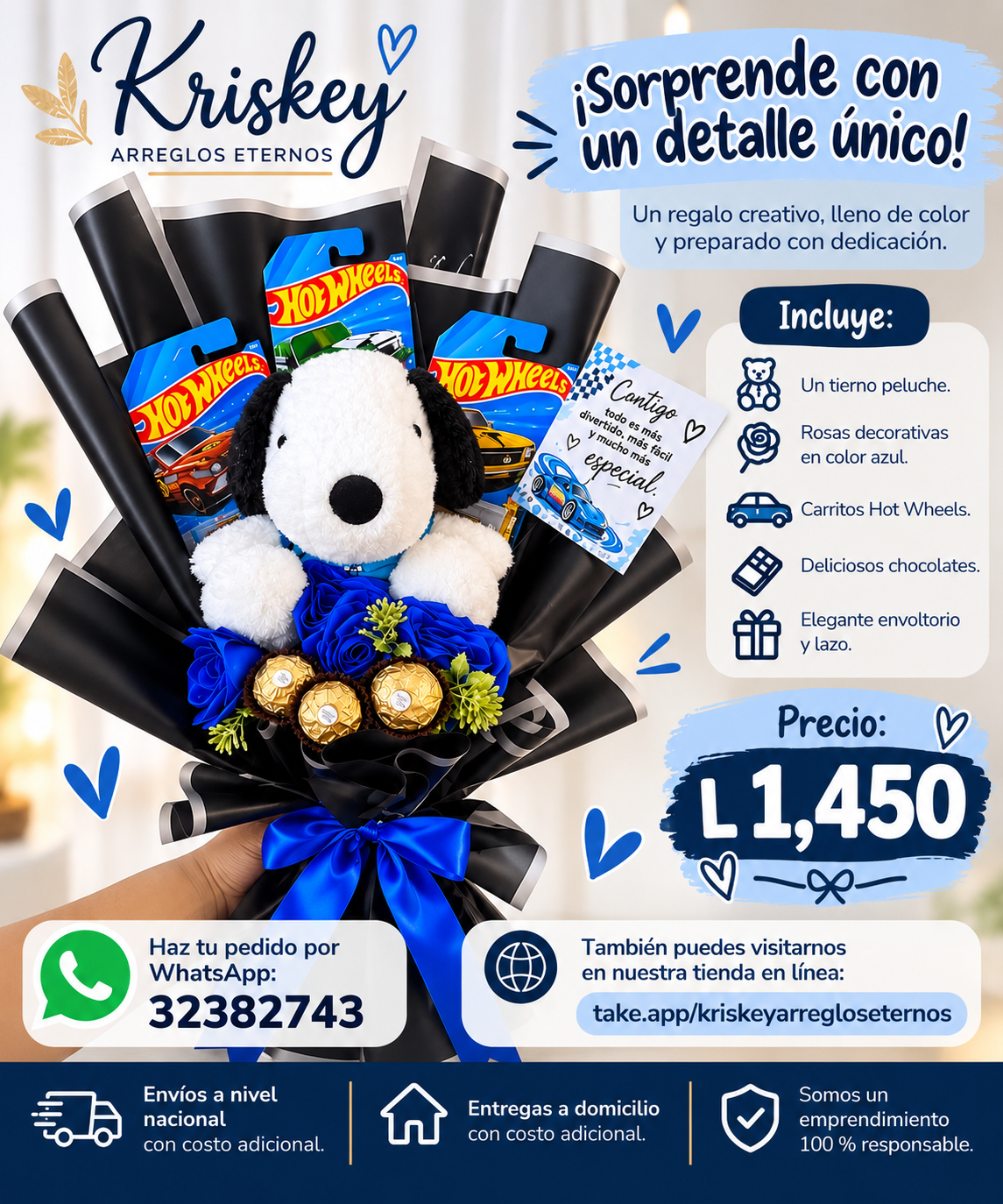 Bouquet Aventurero 💙🏎️