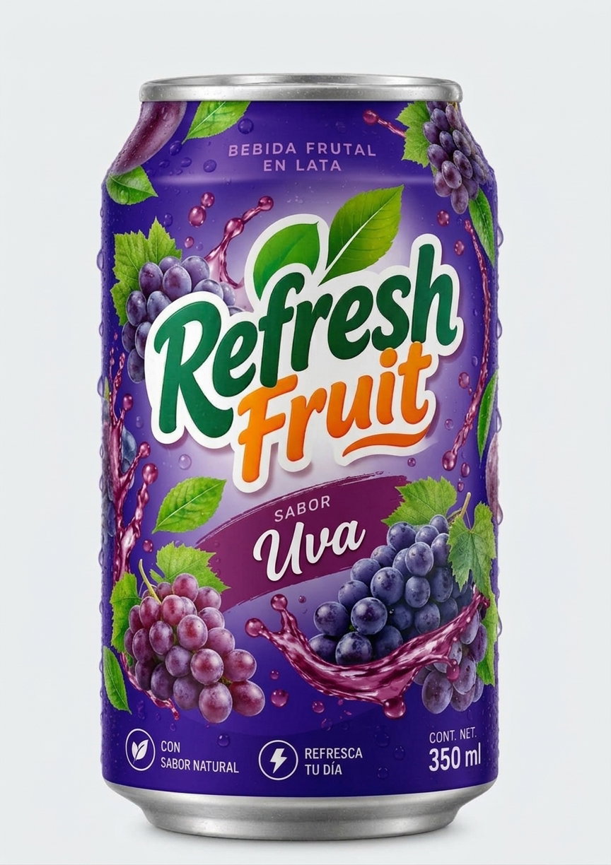 Refresh Fruit Uva – 350 ml.