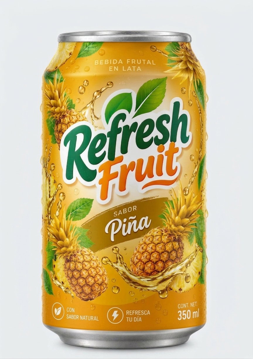 Refresh Fruit Piña – 350 ml.