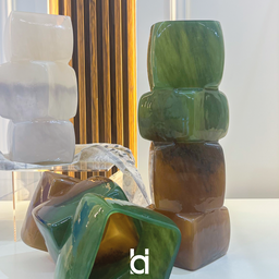 Forma Glass | Olive & Amber
