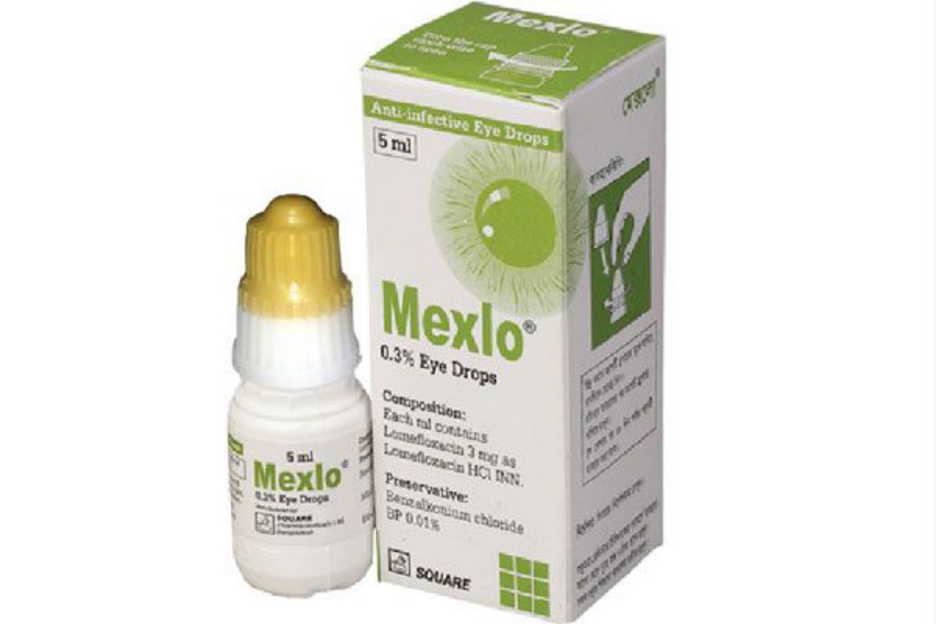 Mexlo 0.3% Eye Drops (Lomefloxacin)
