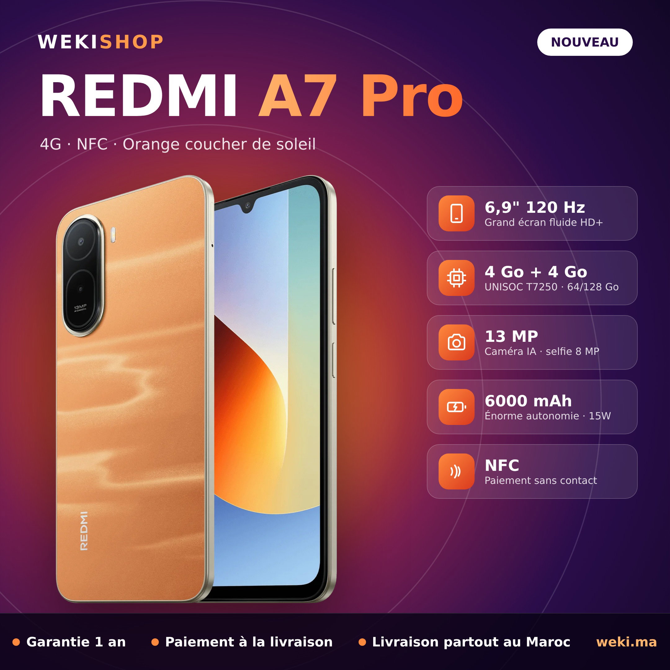 Xiaomi Redmi A7 Pro 4G NFC