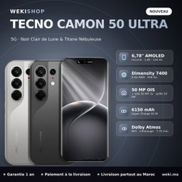 TECNO CAMON 50 Ultra 5G – 256 Go / 8 Go RAM
