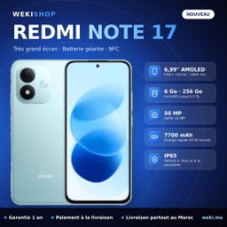 Xiaomi Redmi Note 17 – 256 Go / 6 Go RAM
