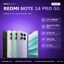 Xiaomi Redmi Note 14 Pro 5G – 256 Go / 8 Go RAM