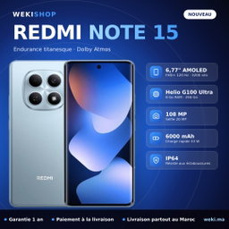 Xiaomi Redmi Note 15 – 256 Go / 8 Go RAM